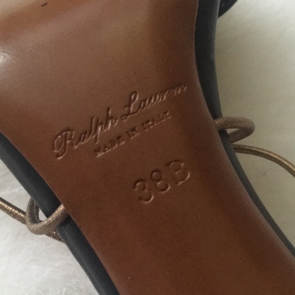 Ralph Lauren Purple Label Lace Up Heels, EUR Sz 38 - Picture 8 of 8